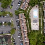 Top down view of a multifamily unit.