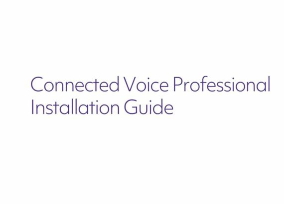 Connected Voice Pro Installation guide