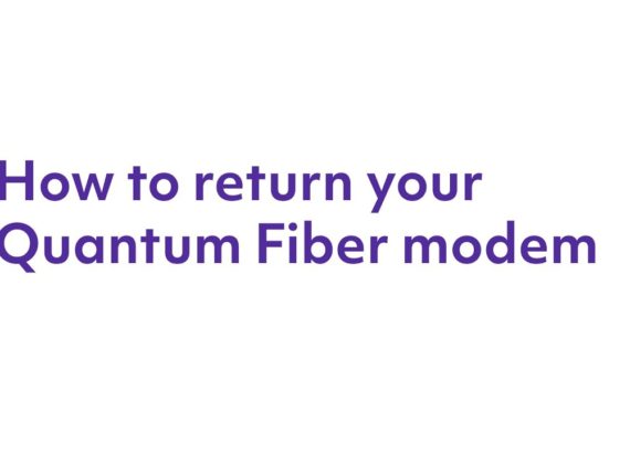 How to return your Quantum Fiber modem