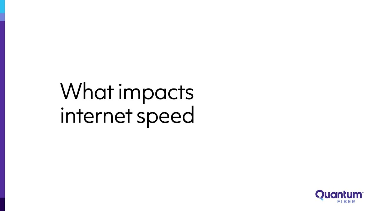 What impacts internet speed?