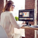 Woman learning how to create your own website