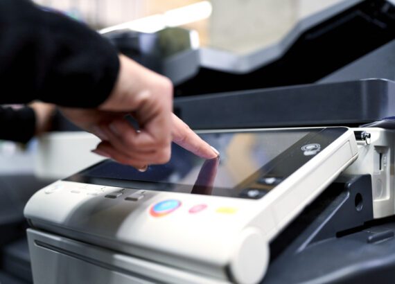 Person using wireless printing
