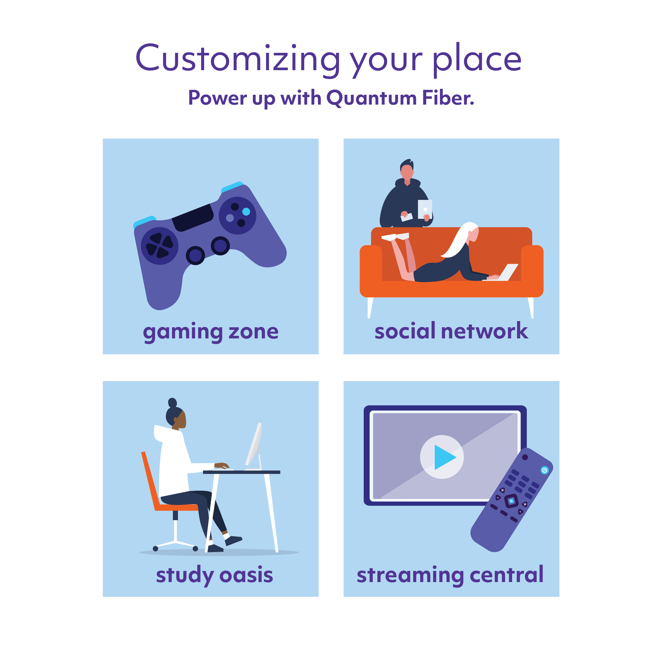 Customizing your place - Power up with Quantum Fiber