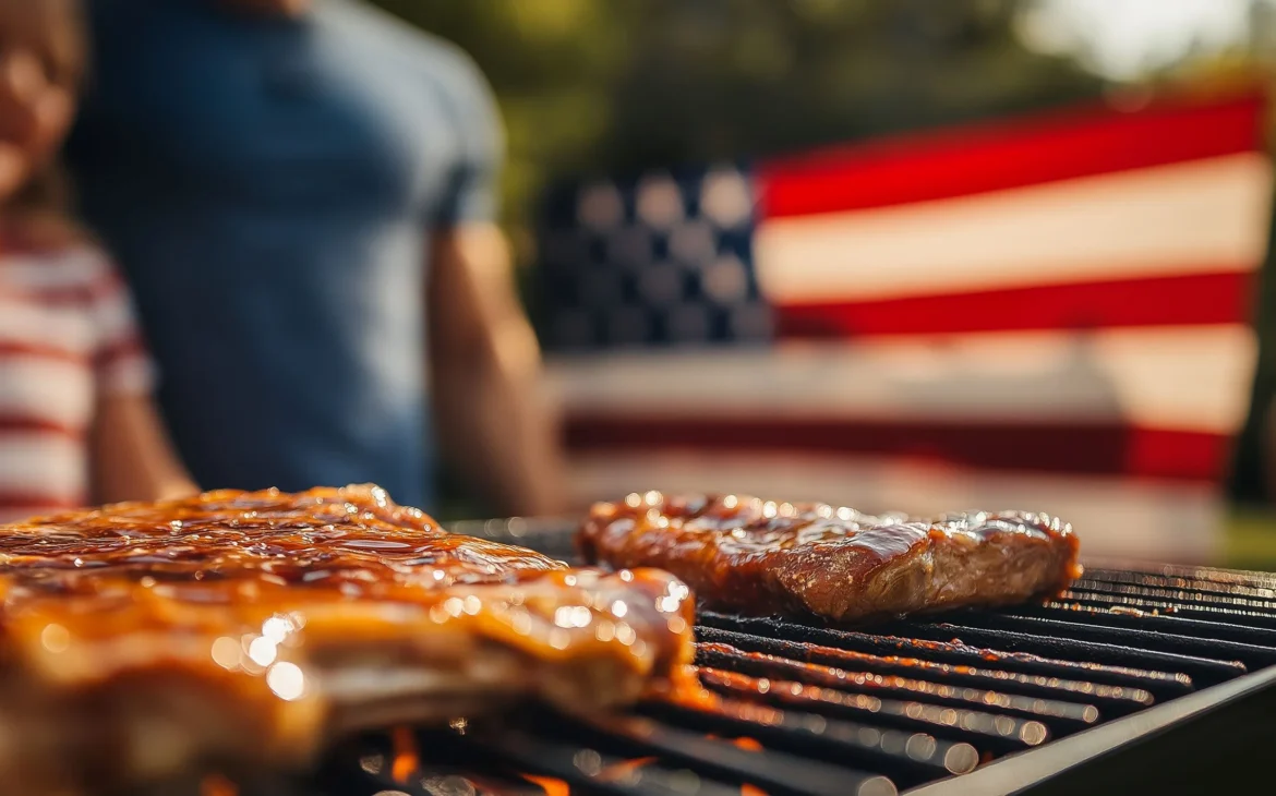 girl-and-man-grilling-meat