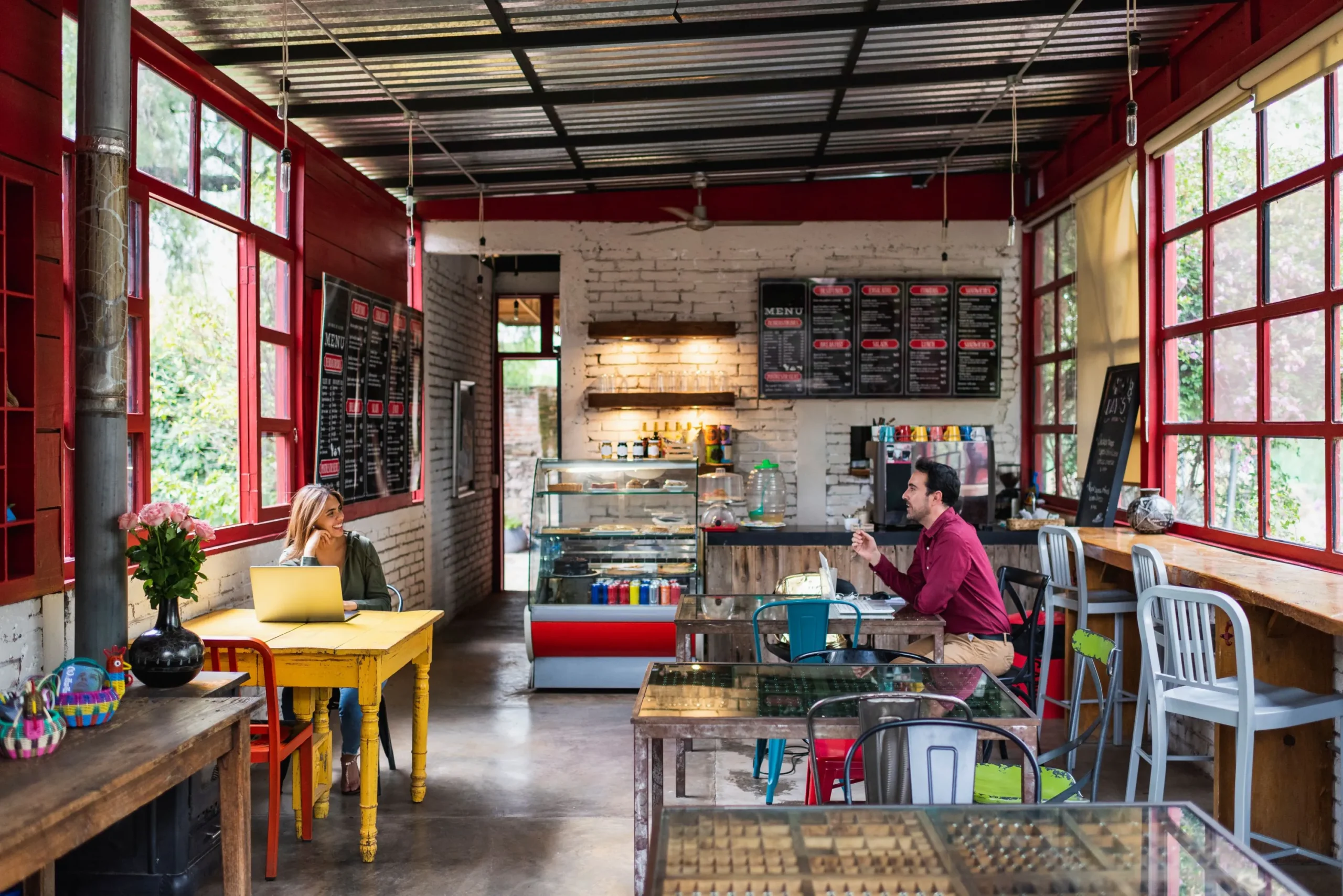 Fiber internet at cafe