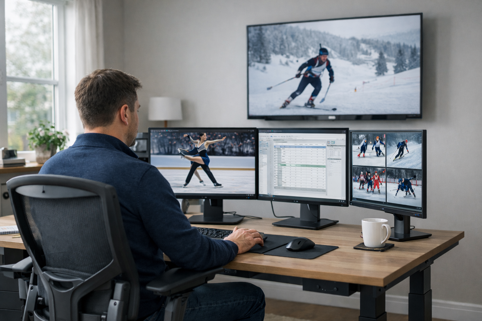 Multi-screening winter games